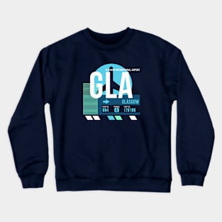 Glasgow (GLA) Airport // Sunset Baggage Tag Crewneck Sweatshirt